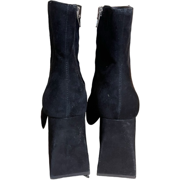 Dolce Vita Ulysses Square Toe Platform Boots Chunky Heel Black Size 7.5 - Picture 3 of 8